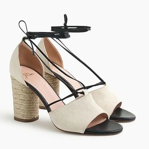 CLOSET CLOSING* Jcrew Stella canvas heels